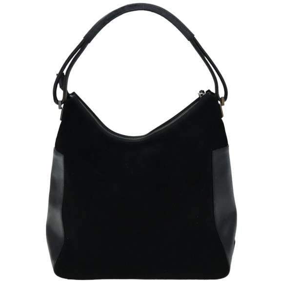 GUCCI Shoulder Bag Suede Black 001 3770 Auth 76389 - Picture 3 of 16